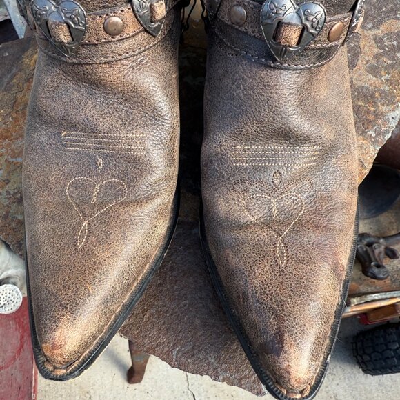 Durango Crush Heartbreaker Distressed Women's Cowboy Boots 6.5 - Picture 10 of 15